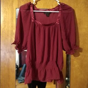 (3 for $15) Sheer blouse